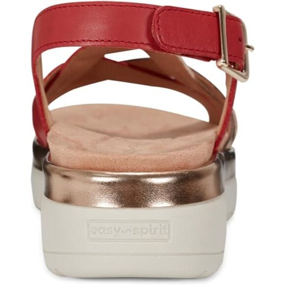 Easy Spirit Indie Women's Metallic Red Sandal - Picture 5 of 7